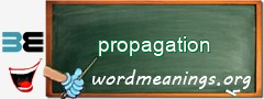 WordMeaning blackboard for propagation